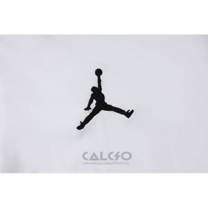 Tuta da Track Paris Saint-Germain Jordan Manica Corta 2024-2025 Bianco - Pantaloncini